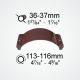 Clamcleat® CL115 clamp fits 36-37mm diameter tubes