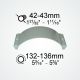 Clamcleat® CL134 clamp fits 42-43mm diameter tubes