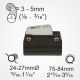 Clamcleat® CL244/S9 clamps onto tubes and booms from 24 to 27mm diameter (1