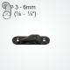 CL281 Black Sail Line cleat (Port)