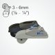 Clamcleat® CL835 sheave plate complete with cleat and screws