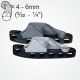 Clamcleat® CL827-17 with side-entry fairlead. For 4-6mm ropes