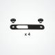 Pack of 4 x PT422&23 Insulators to fit Clamcleat® Mk1 Racing Junior alloy cleats.