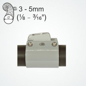 Clamcleat® CL244/S5 cleat and clamp for tubes 42-43mm diameter (1 5/8