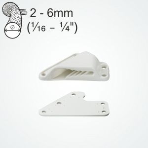 Clamcleat® CL233+P Sail line cleat with Backplate